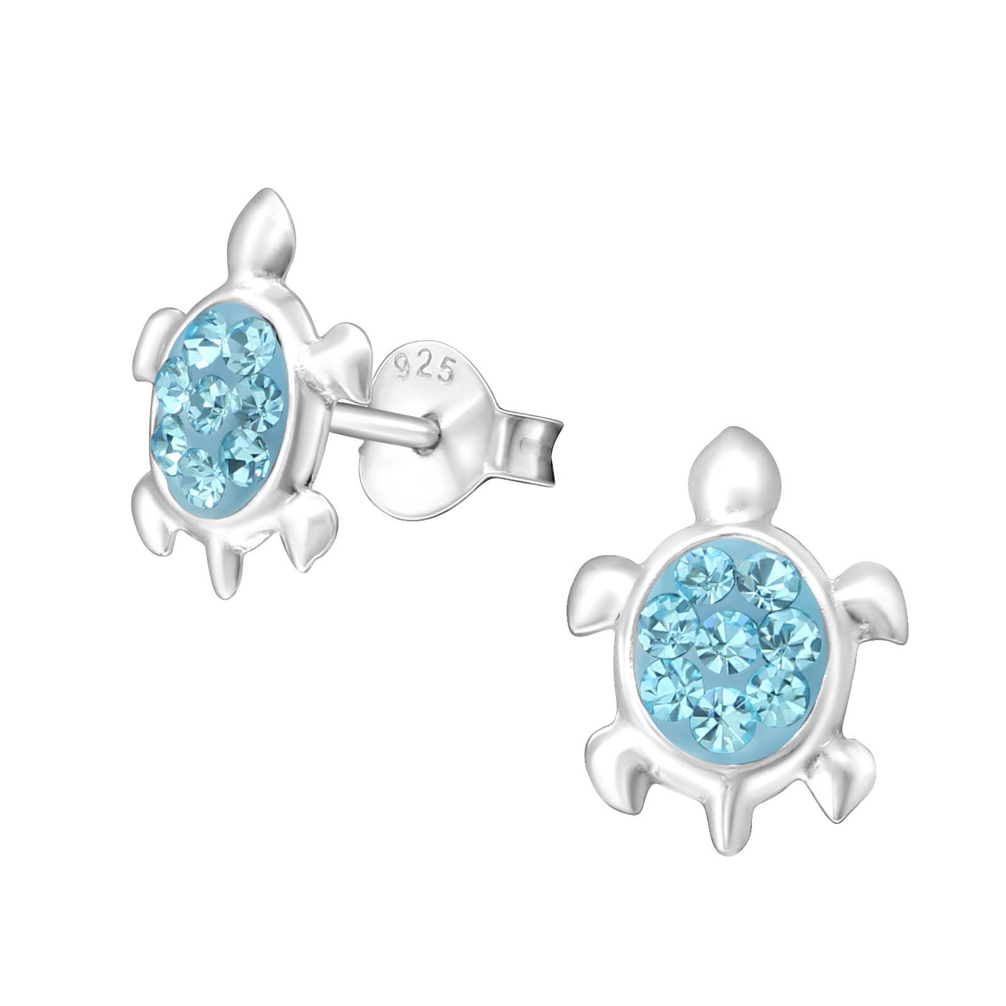 blue Kids Turtle Earrings