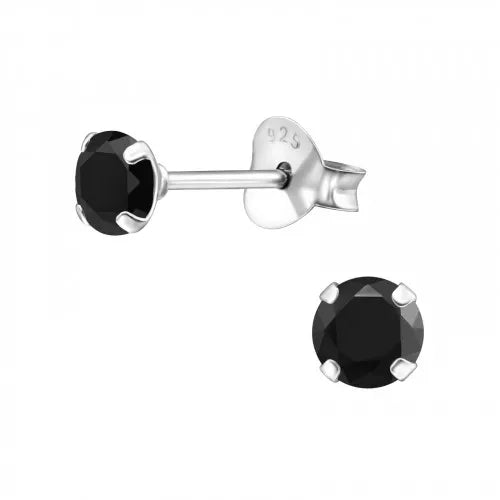 Black cubic online zirconia earrings