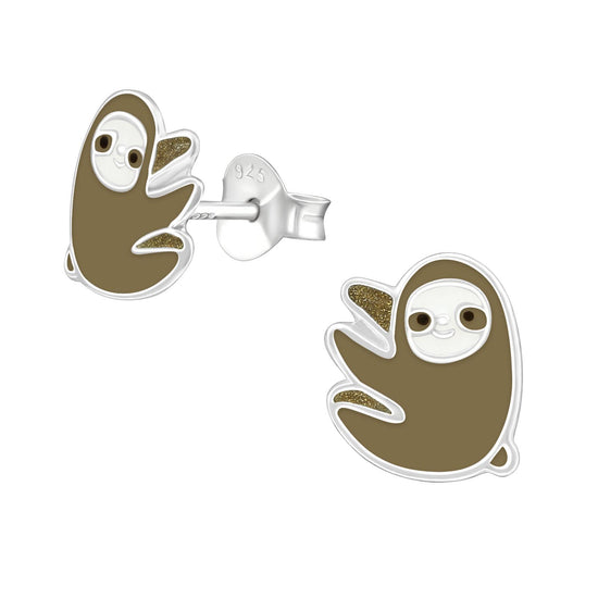 Sloth Studs - Kid's Sterling Silver Earrings