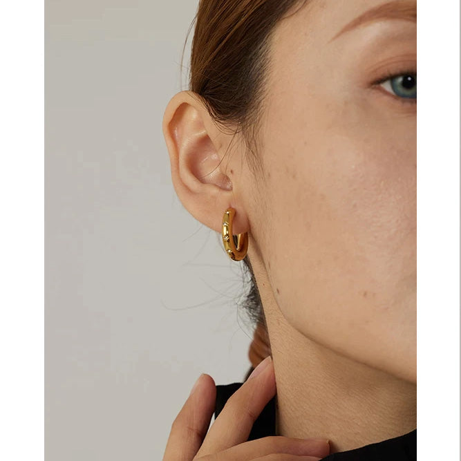 High quality clearance gold hoop earrings