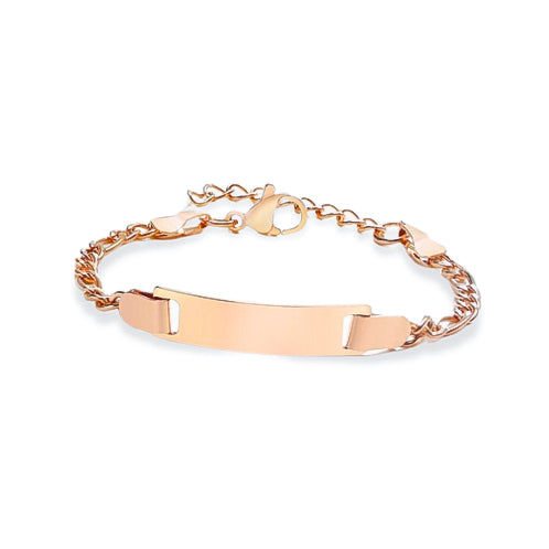 Baby id bracelet deals rose gold